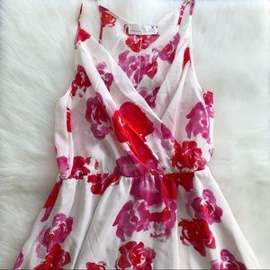 Amanda Uprichard Sleeveless Silk Crossover Dress